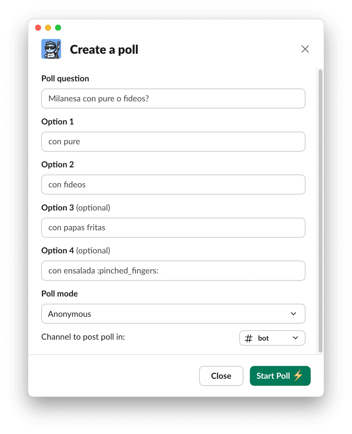 Poll Modal